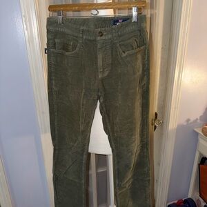 Vineyard Vines Men's Green Corduroy Jeans